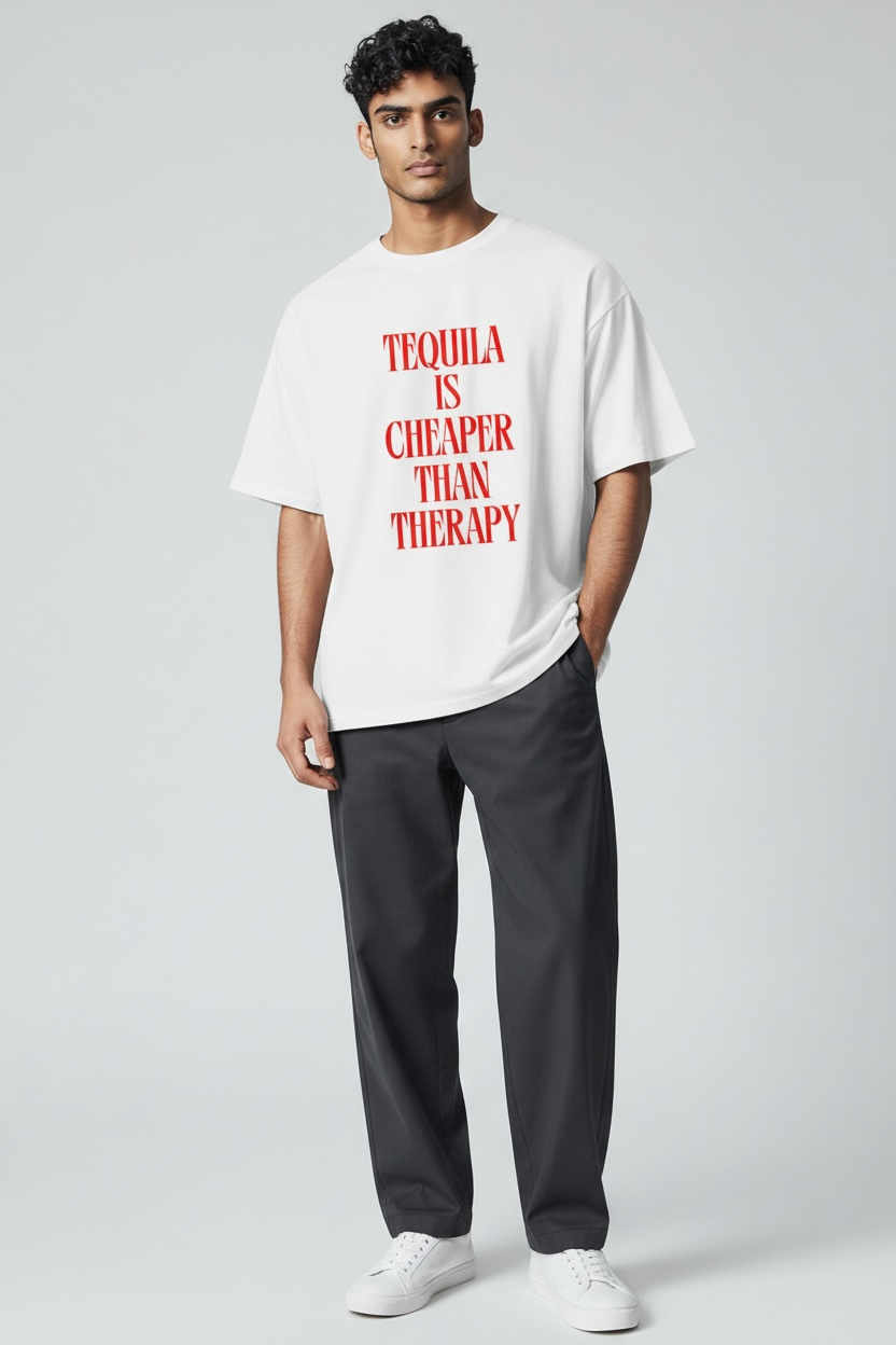 Funny Tee “Tequila is cheaper…”
