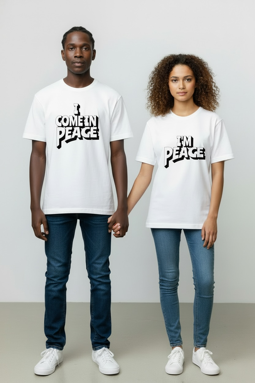 Couples Tee “I’M PEACE”