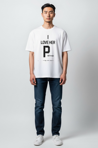 Couples Tee “I LOVE HER P”