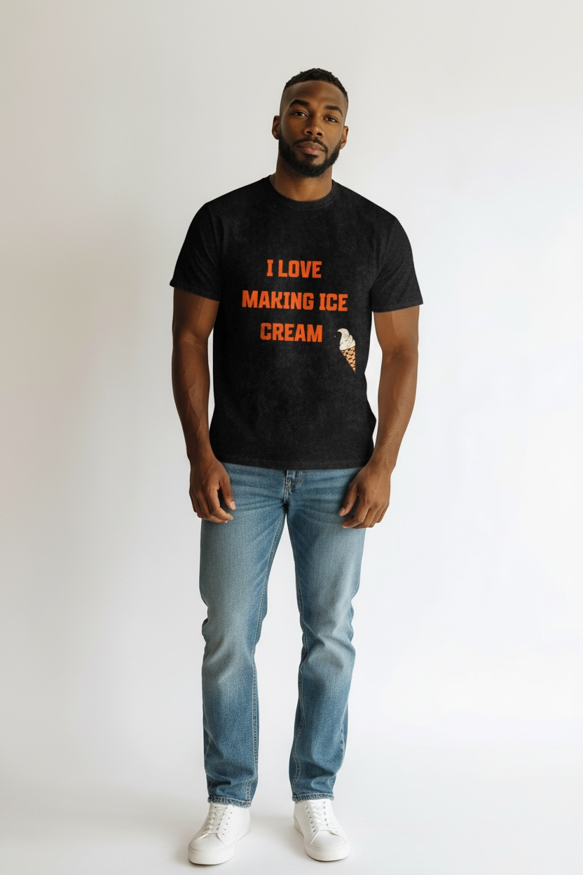Couples Tee “I LOVE MAKING ICE CREAM”